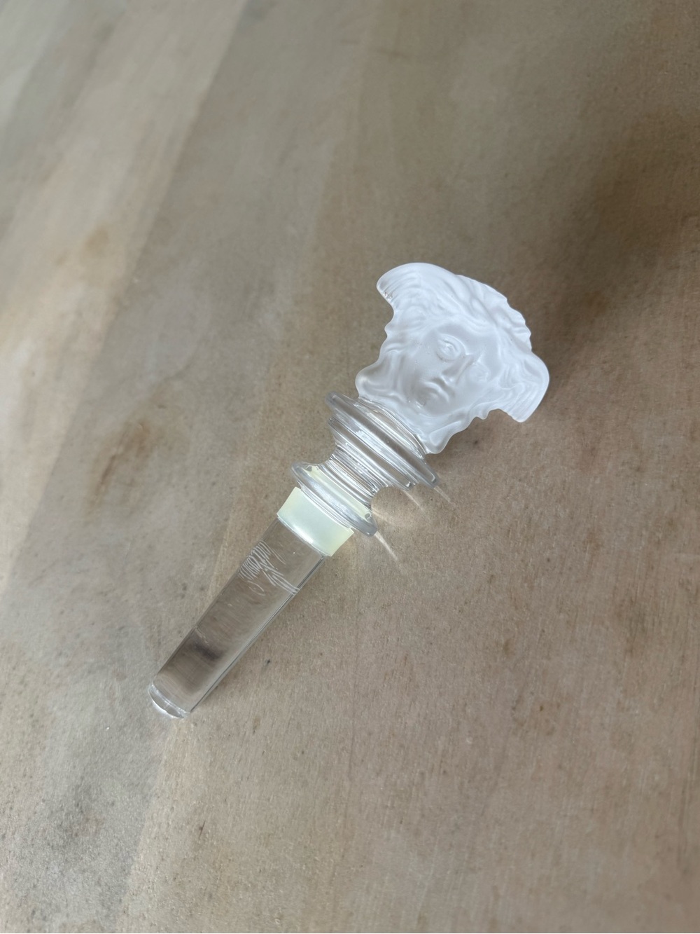 Rosenthal Versace Medusa Lumière Crystal Wine Bottle Stopper